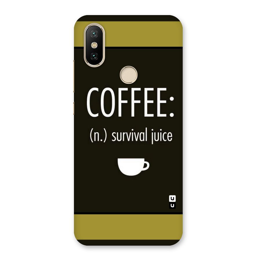 Survival Juice Back Case for Mi A2