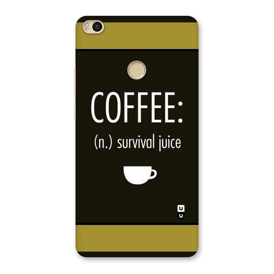 Survival Juice Back Case for Mi Max 2