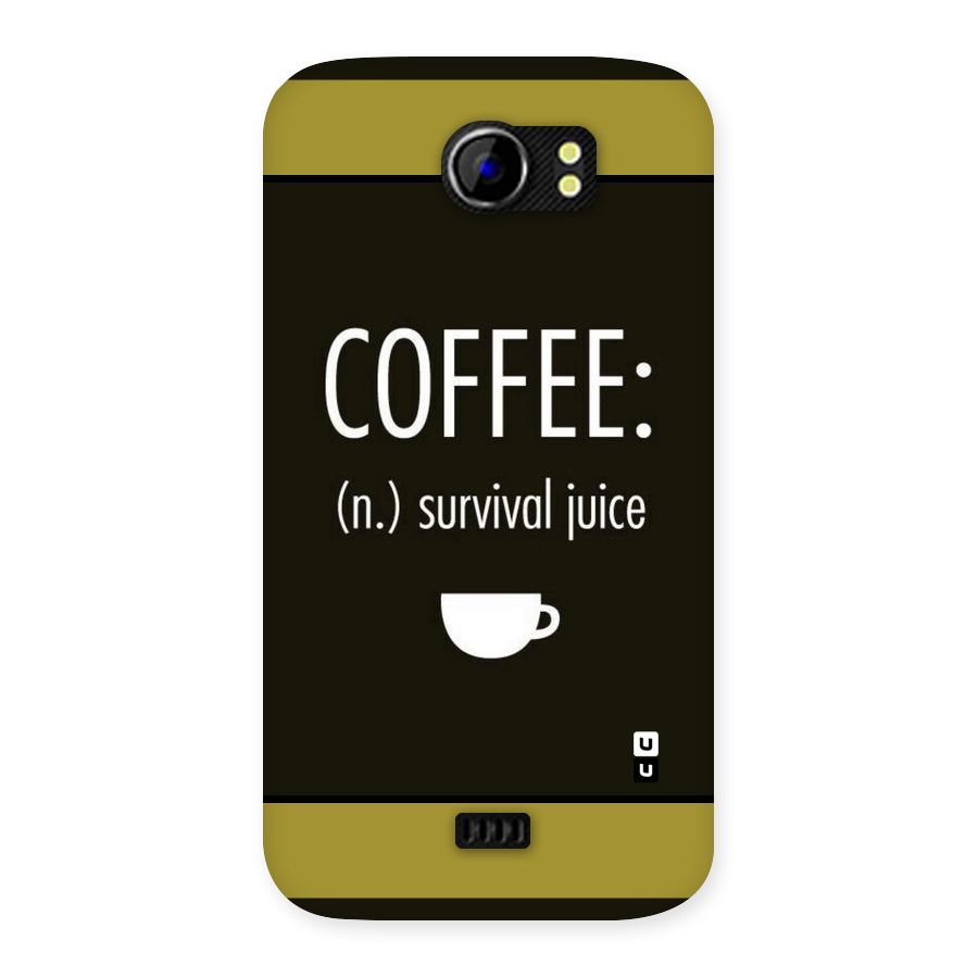 Survival Juice Back Case for Micromax Canvas 2 A110