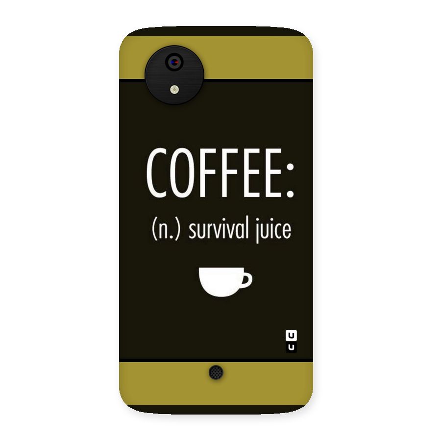 Survival Juice Back Case for Micromax Canvas A1