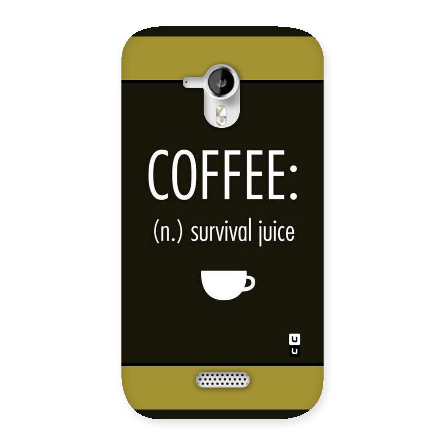 Survival Juice Back Case for Micromax Canvas HD A116