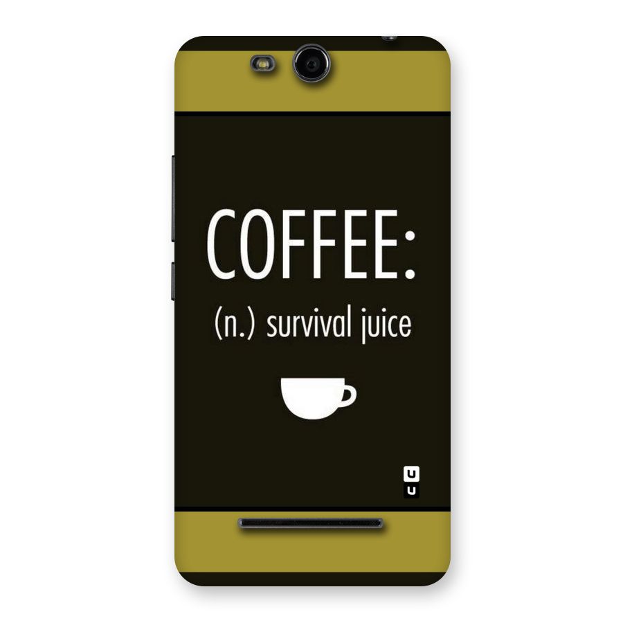 Survival Juice Back Case for Micromax Canvas Juice 3 Q392