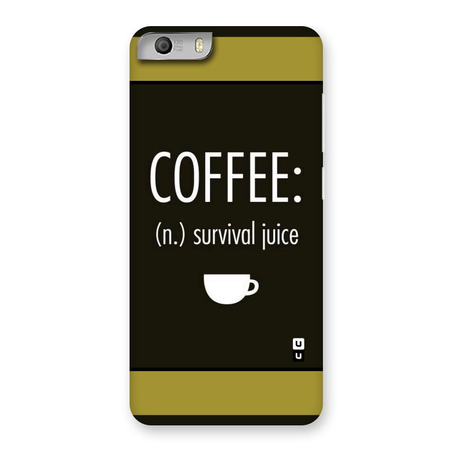 Survival Juice Back Case for Micromax Canvas Knight 2