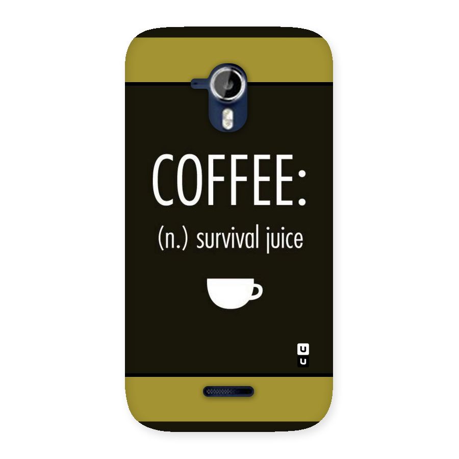 Survival Juice Back Case for Micromax Canvas Magnus A117