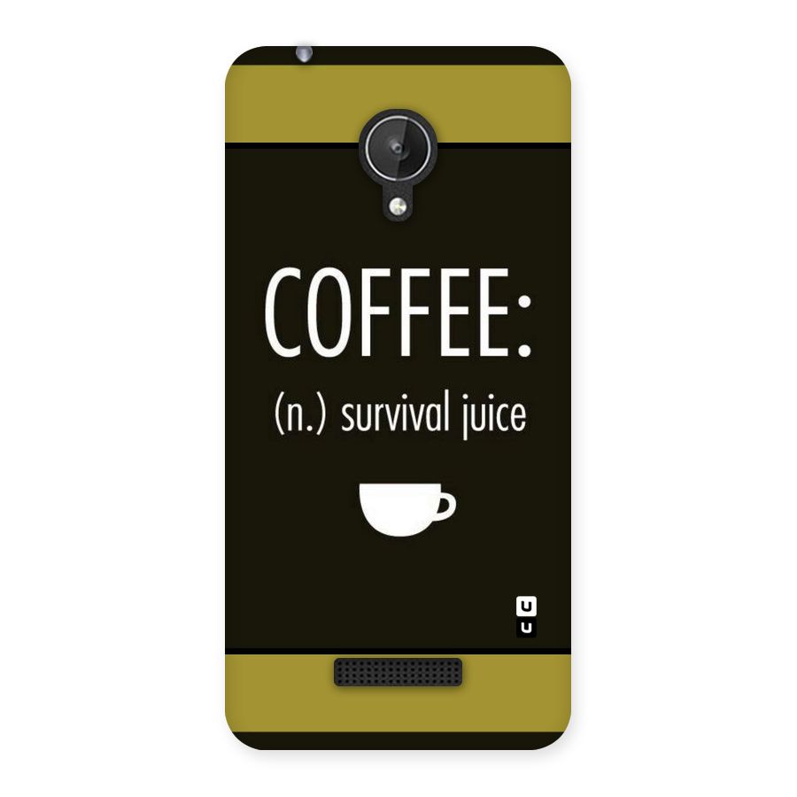 Survival Juice Back Case for Micromax Canvas Spark Q380