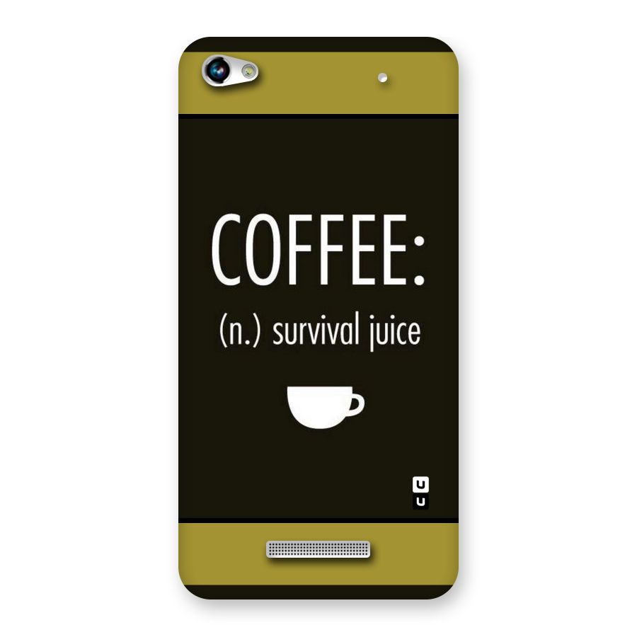 Survival Juice Back Case for Micromax Hue 2