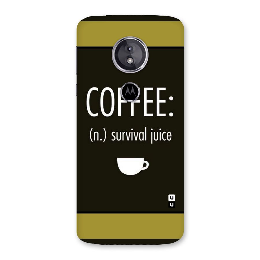 Survival Juice Back Case for Moto E5
