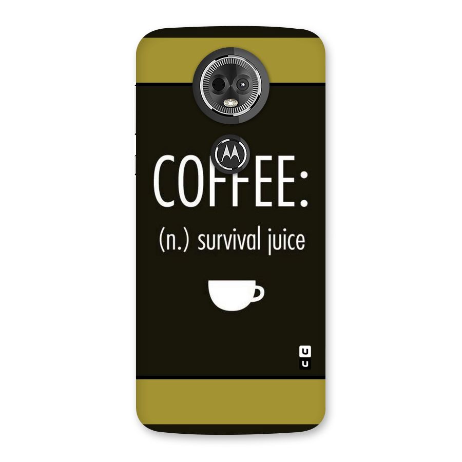 Survival Juice Back Case for Moto E5 Plus