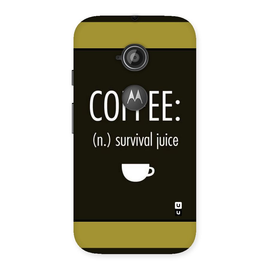 Survival Juice Back Case for Moto E 2nd Gen