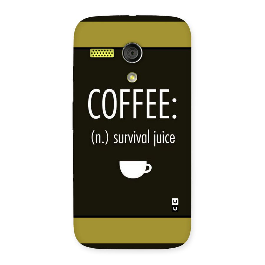 Survival Juice Back Case for Moto G