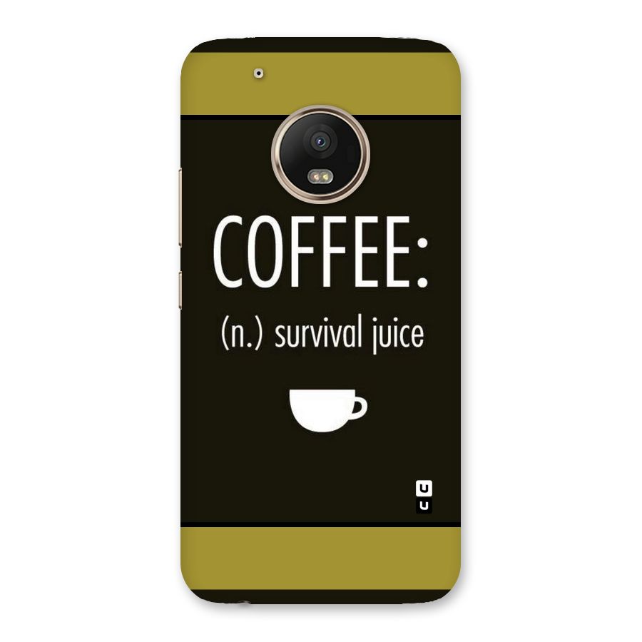 Survival Juice Back Case for Moto G5 Plus