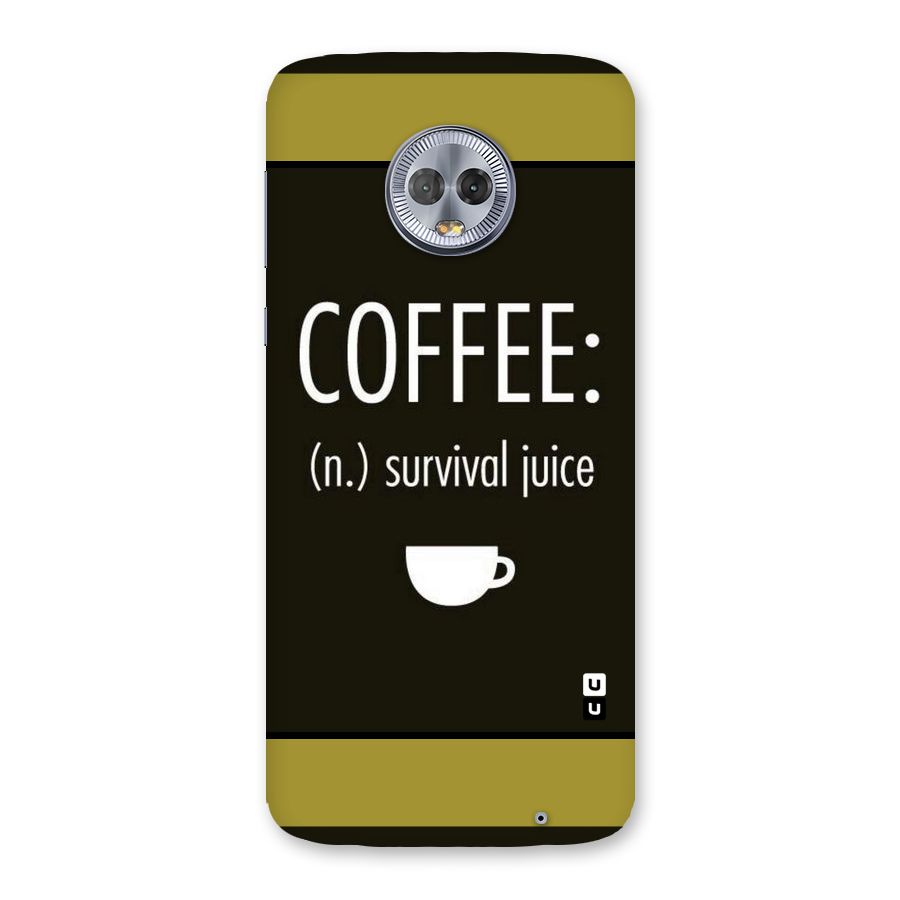 Survival Juice Back Case for Moto G6 Plus