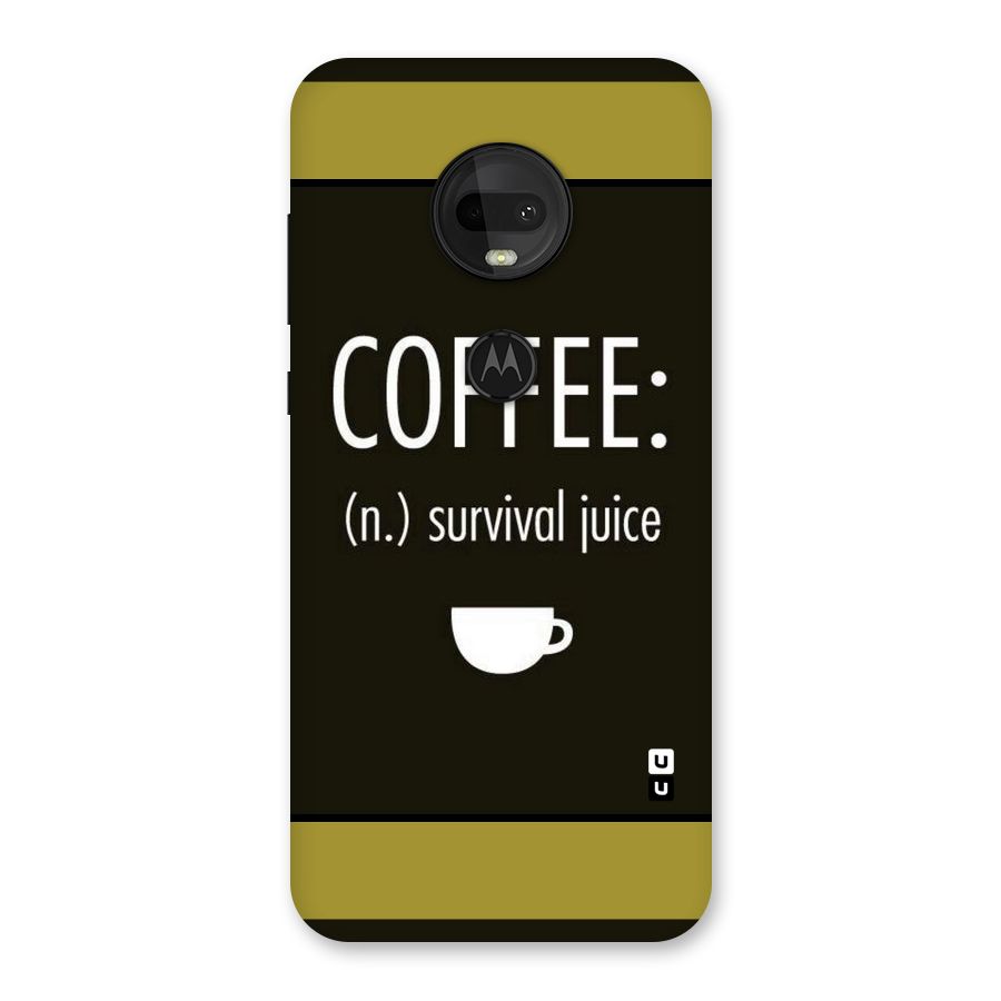 Survival Juice Back Case for Moto G7