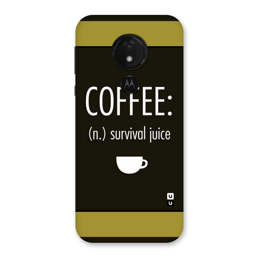 Survival Juice Back Case for Moto G7 Power