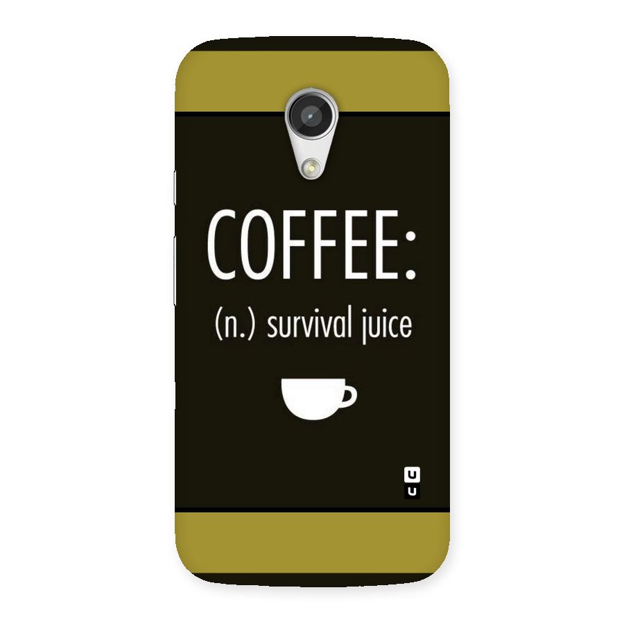 Survival Juice Back Case for Moto G 2nd Gen