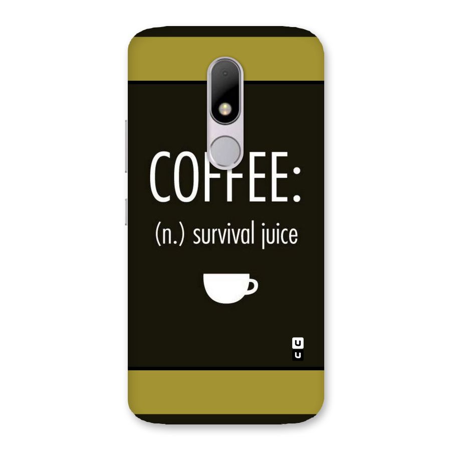 Survival Juice Back Case for Moto M