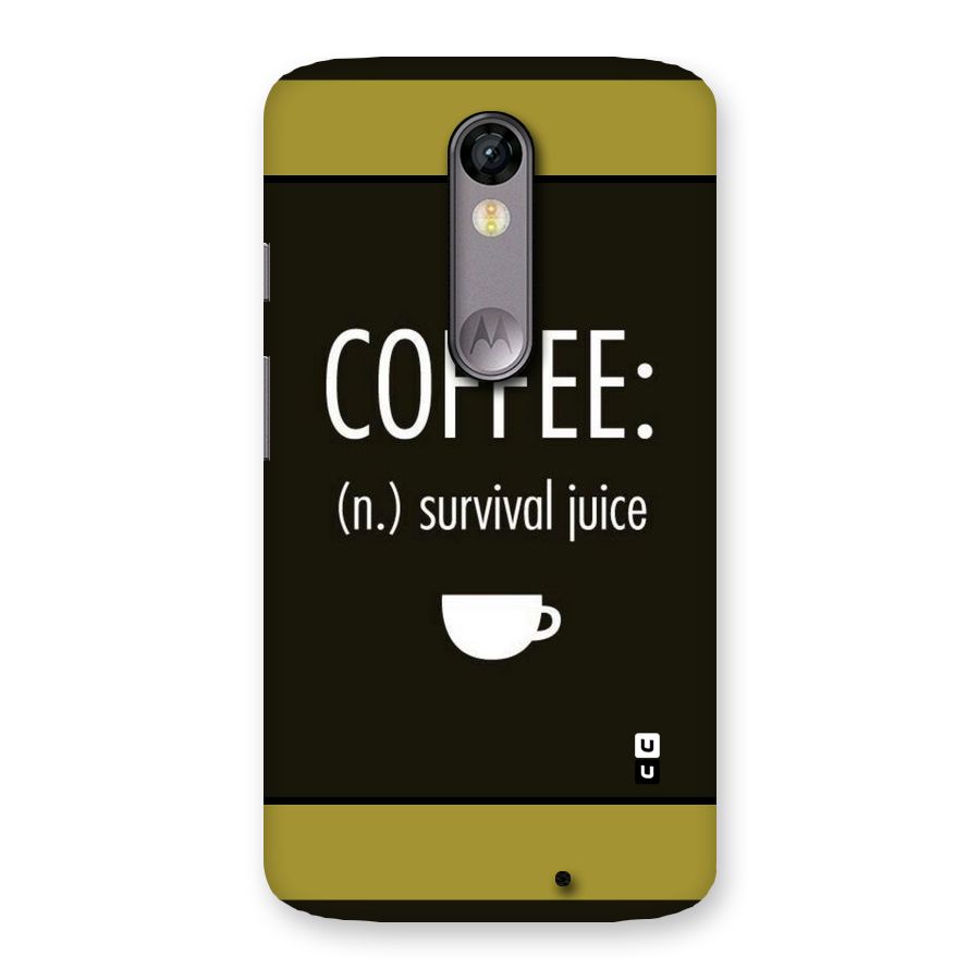 Survival Juice Back Case for Moto X Force