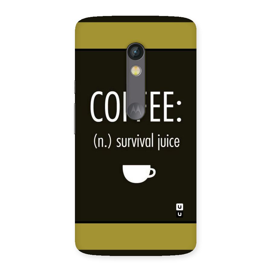 Survival Juice Back Case for Moto X Play