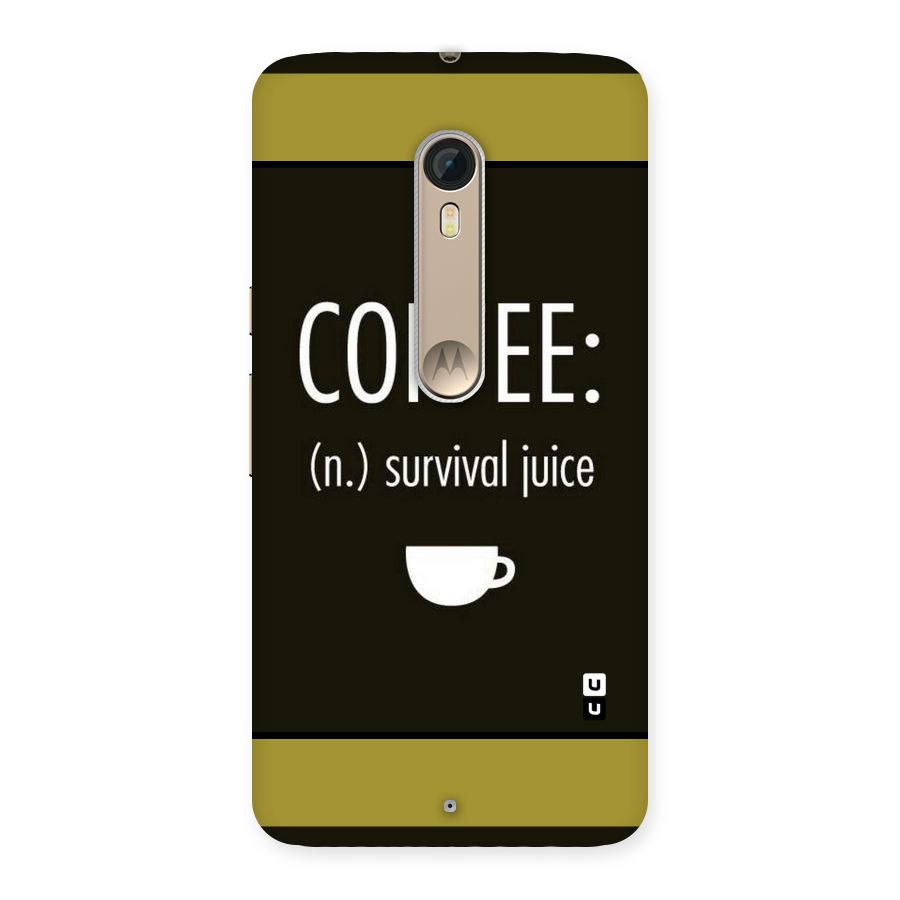 Survival Juice Back Case for Motorola Moto X Style