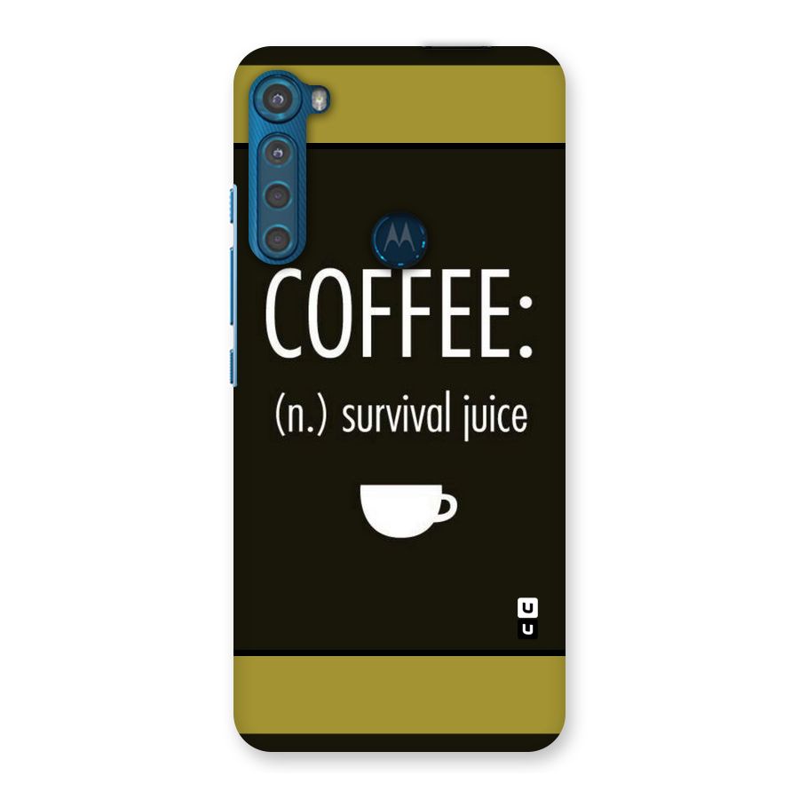 Survival Juice Back Case for Motorola One Fusion Plus