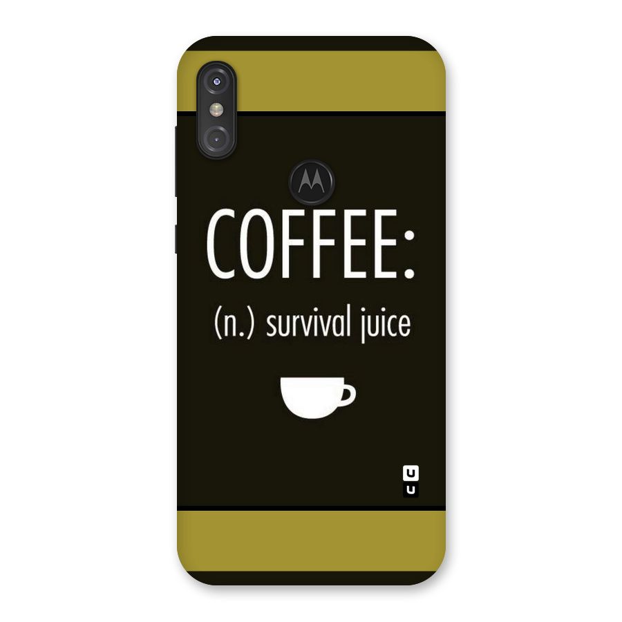 Survival Juice Back Case for Motorola One Power