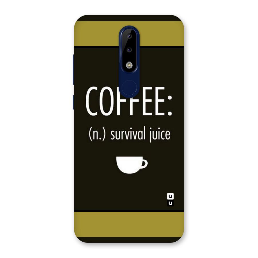 Survival Juice Back Case for Nokia 5.1 Plus