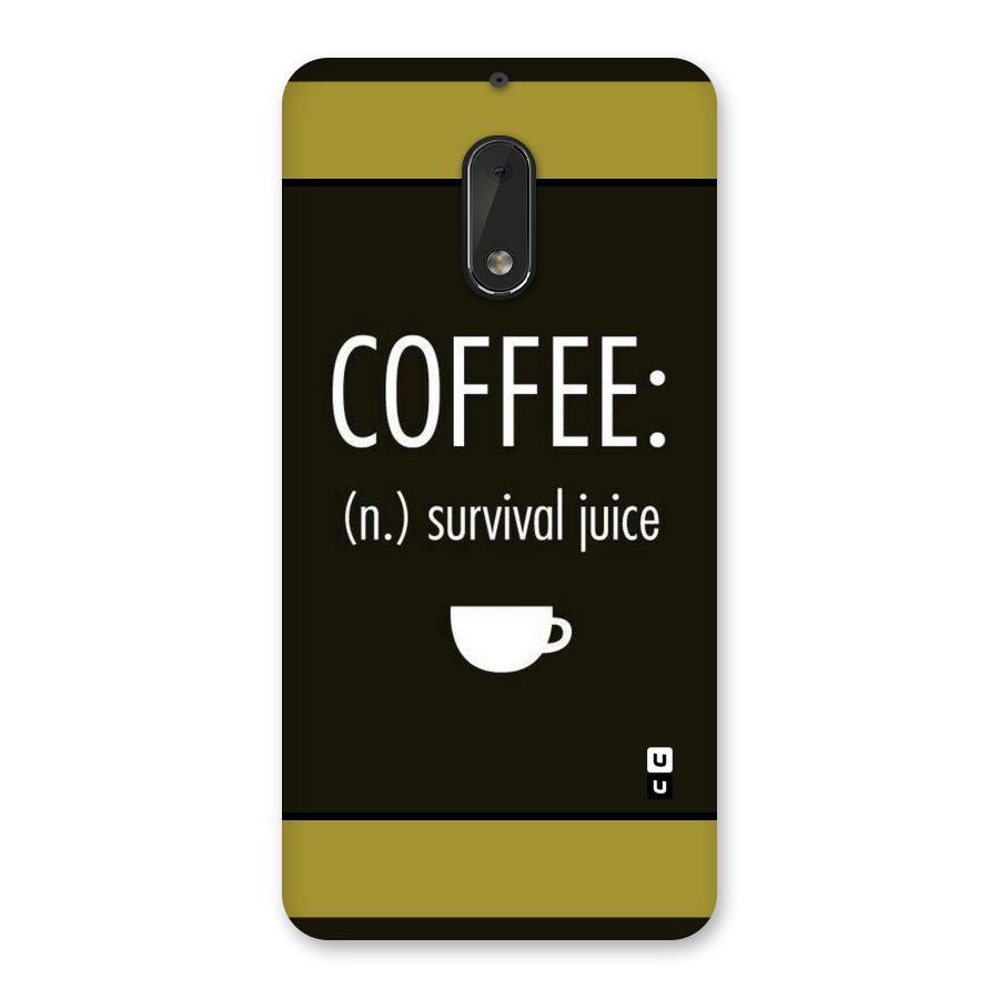 Survival Juice Back Case for Nokia 6