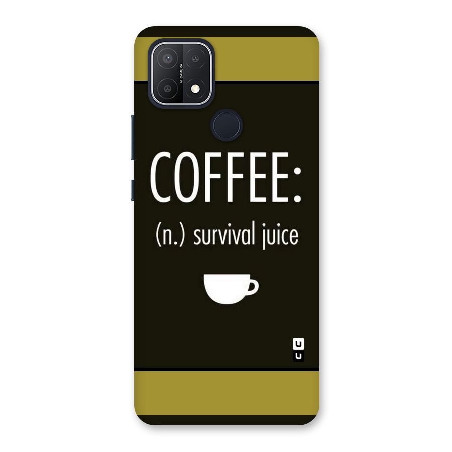 Survival Juice Back Case for Oppo A15