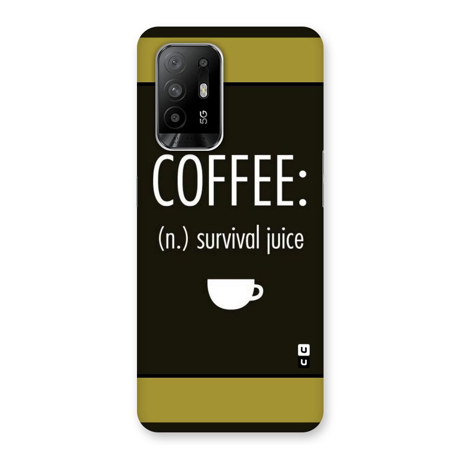 Survival Juice Back Case for Oppo F19 Pro Plus 5G