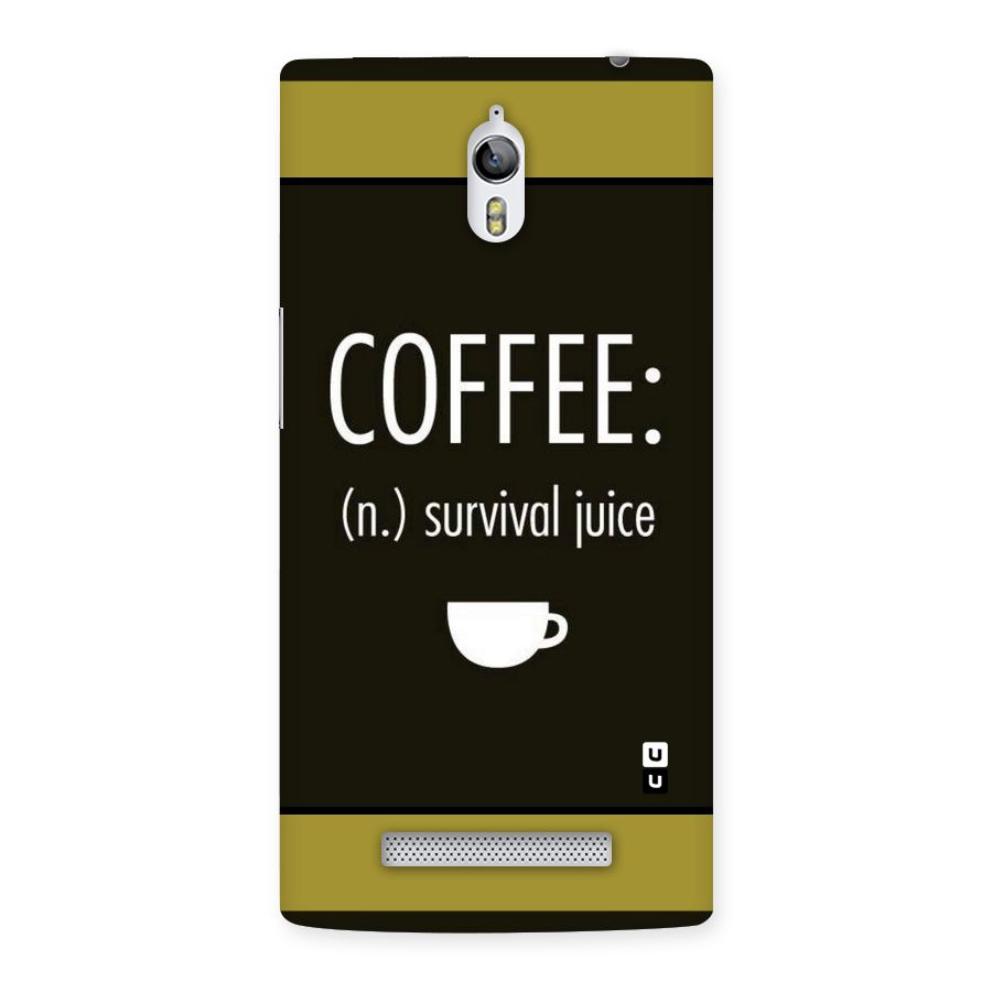 Survival Juice Back Case for Oppo Find 7
