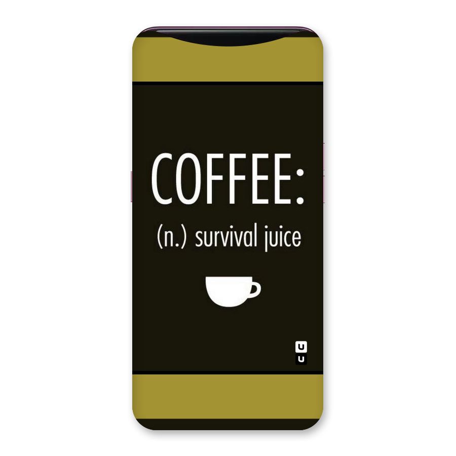 Survival Juice Back Case for Oppo Find X