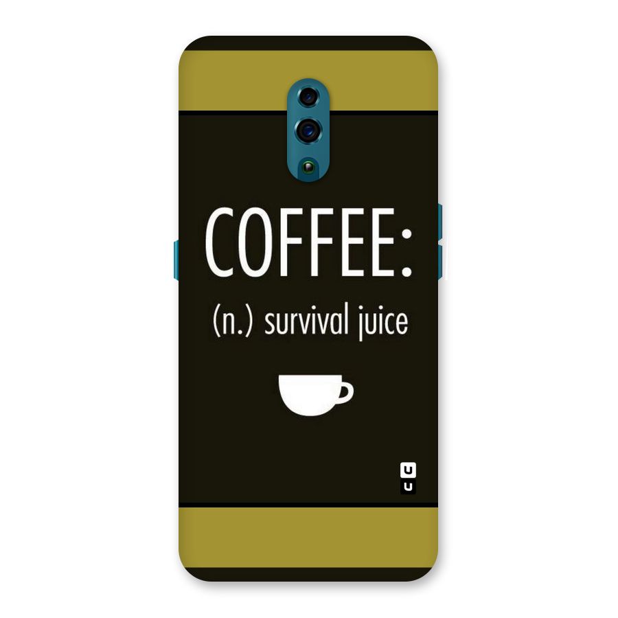 Survival Juice Back Case for Oppo Reno
