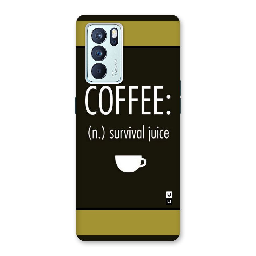 Survival Juice Back Case for Oppo Reno6 Pro 5G