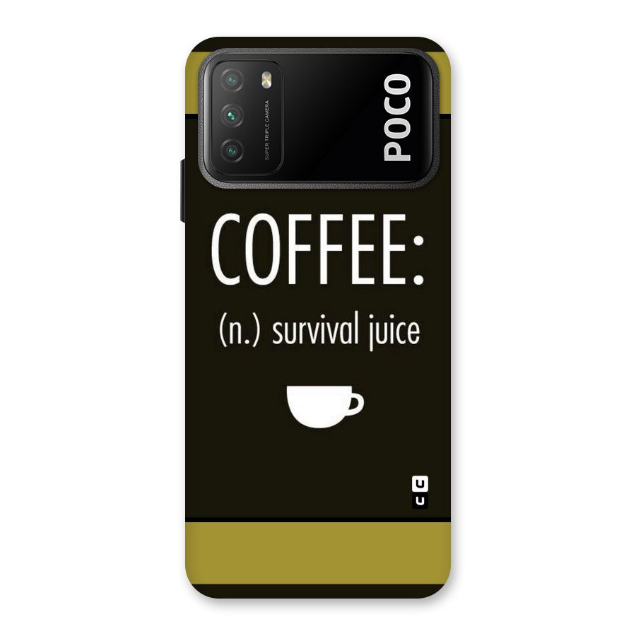 Survival Juice Back Case for Poco M3