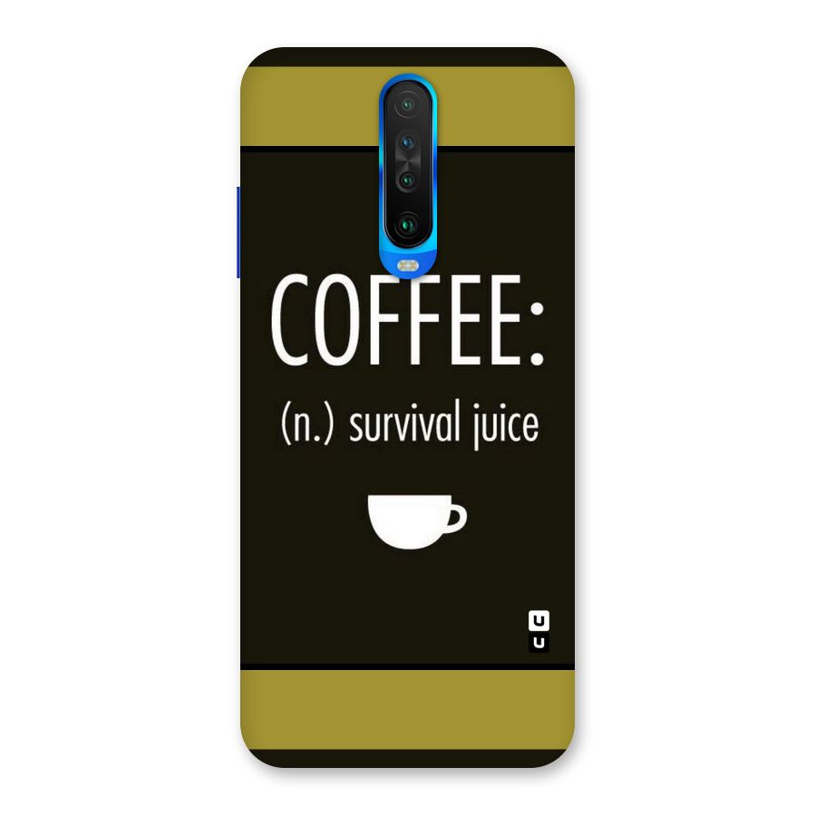 Survival Juice Back Case for Poco X2