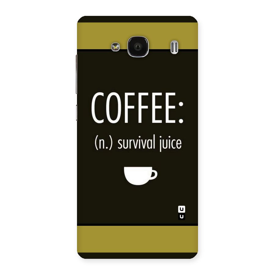 Survival Juice Back Case for Redmi 2 Prime