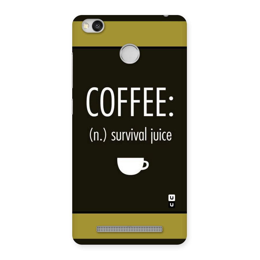 Survival Juice Back Case for Redmi 3S Prime