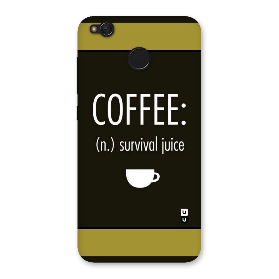 Survival Juice Back Case for Redmi 4