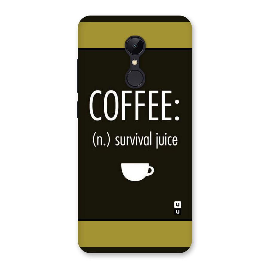 Survival Juice Back Case for Redmi 5