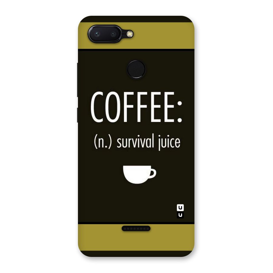 Survival Juice Back Case for Redmi 6
