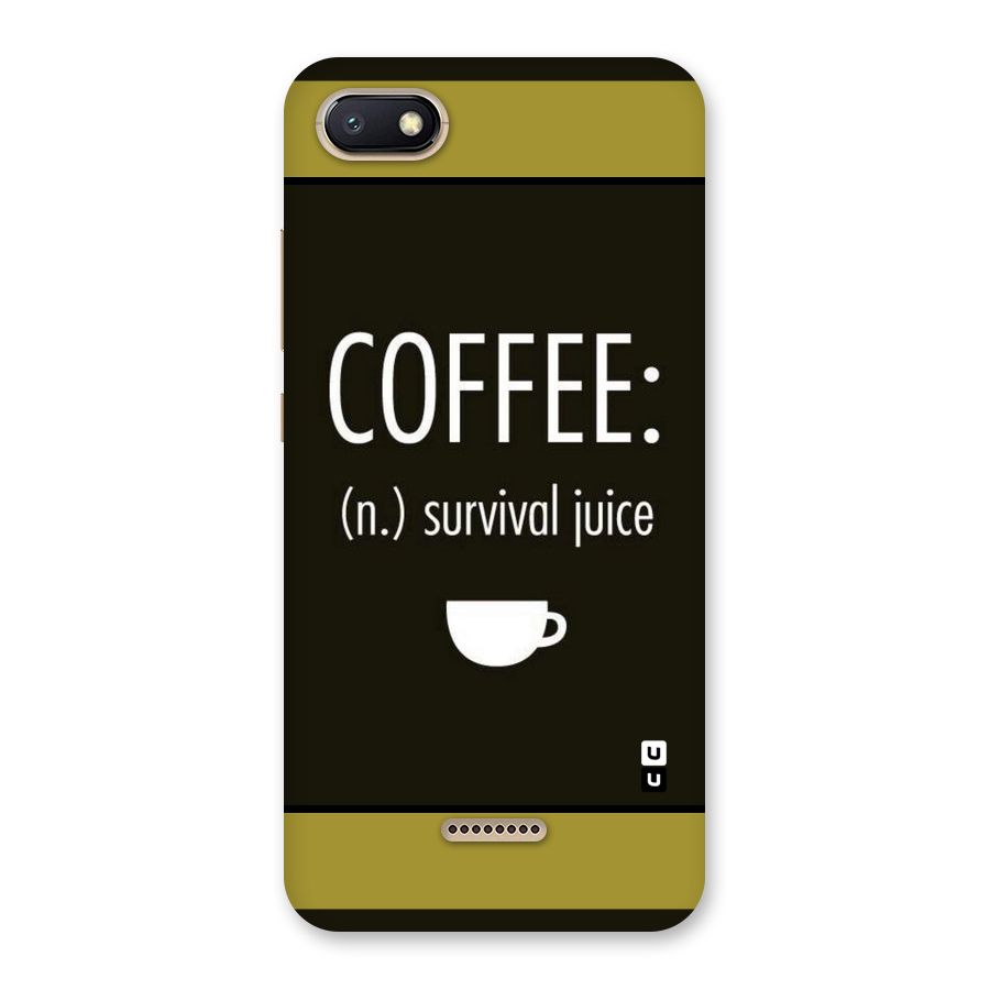 Survival Juice Back Case for Redmi 6A