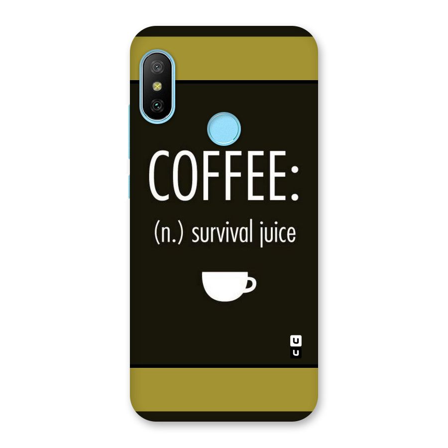 Survival Juice Back Case for Redmi 6 Pro