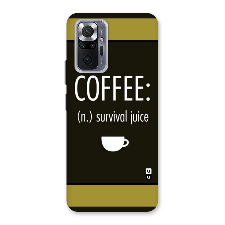Survival Juice Back Case for Redmi Note 10 Pro Max