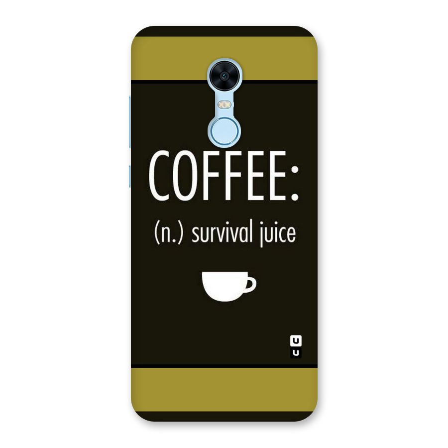 Survival Juice Back Case for Redmi Note 5