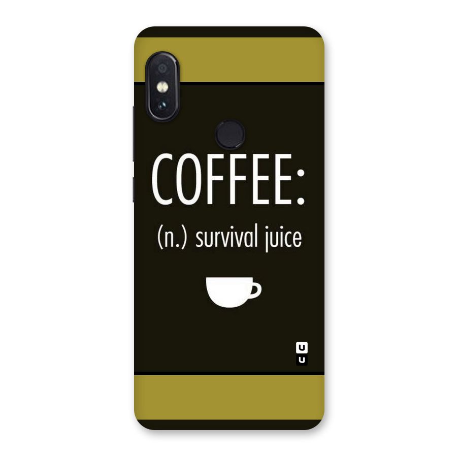 Survival Juice Back Case for Redmi Note 5 Pro