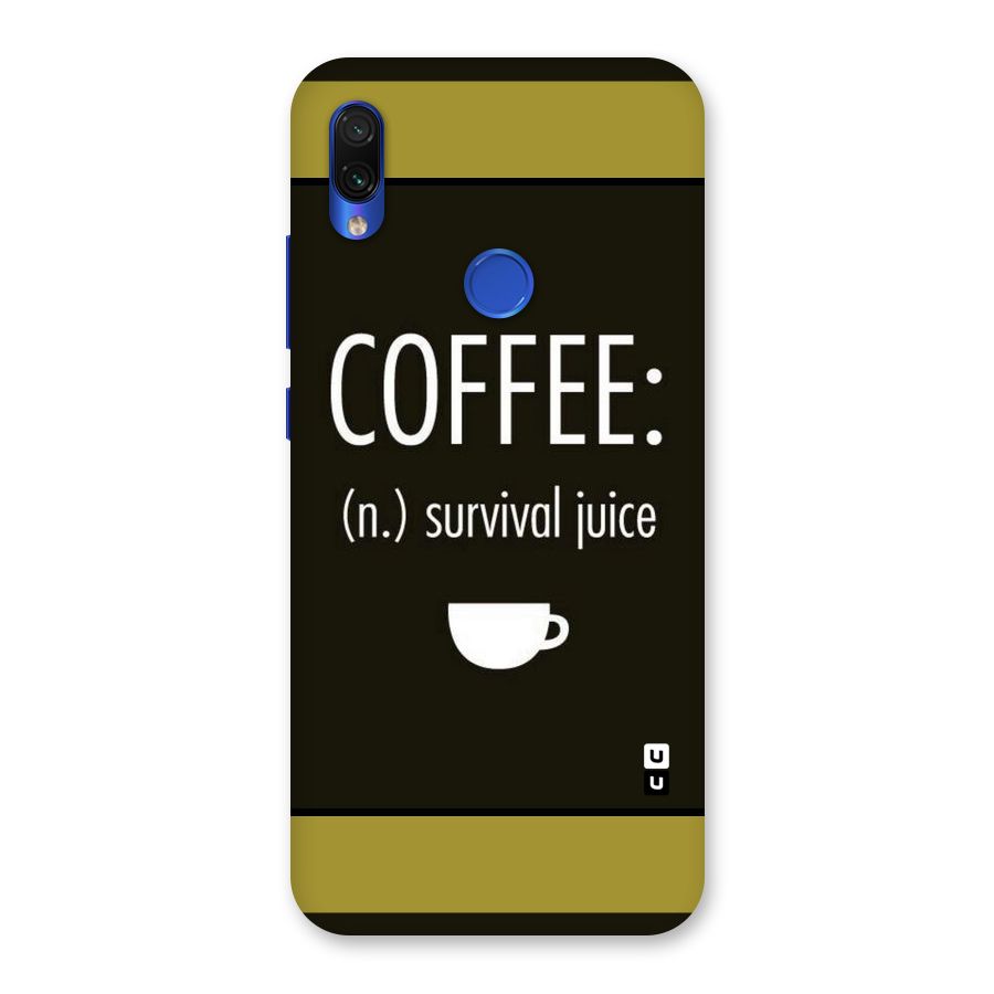 Survival Juice Back Case for Redmi Note 7S