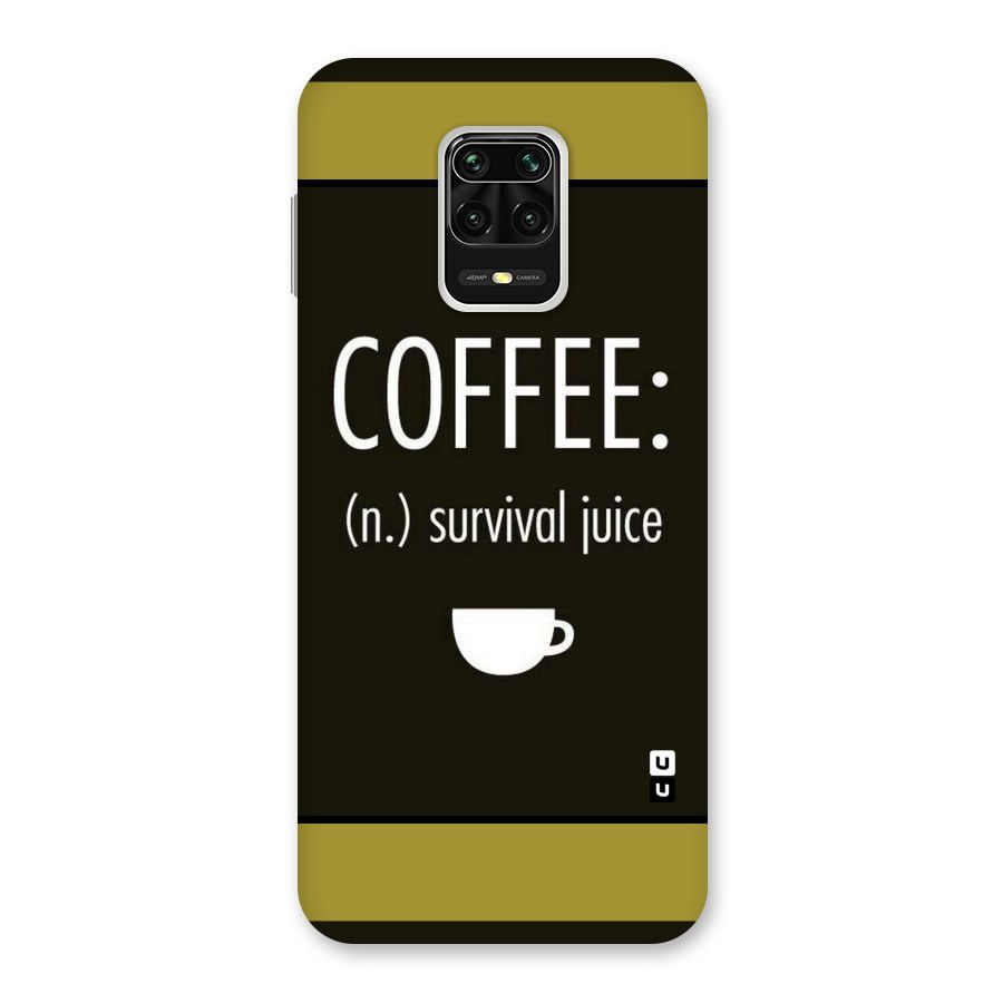 Survival Juice Back Case for Redmi Note 9 Pro Max