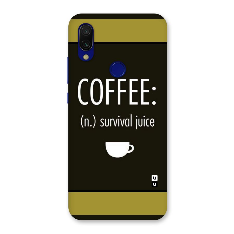 Survival Juice Back Case for Redmi Y3