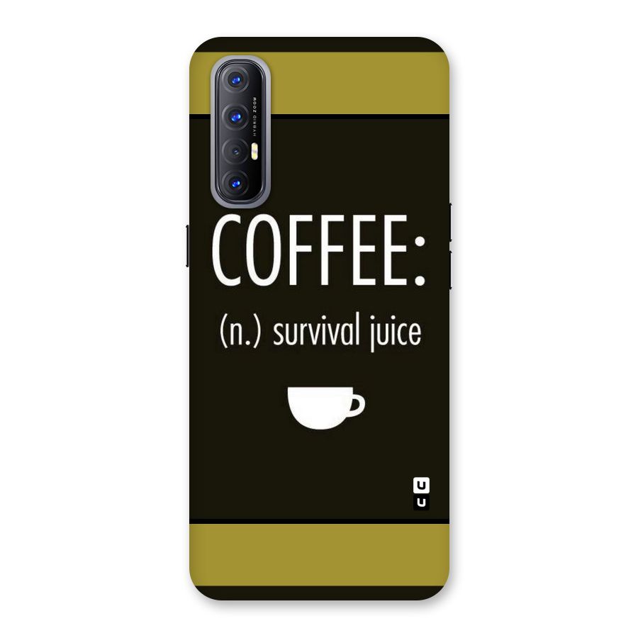 Survival Juice Back Case for Reno3 Pro