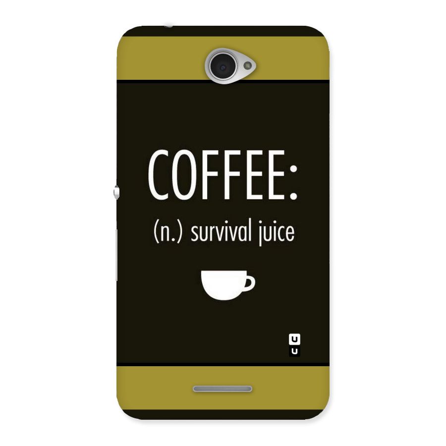 Survival Juice Back Case for Sony Xperia E4